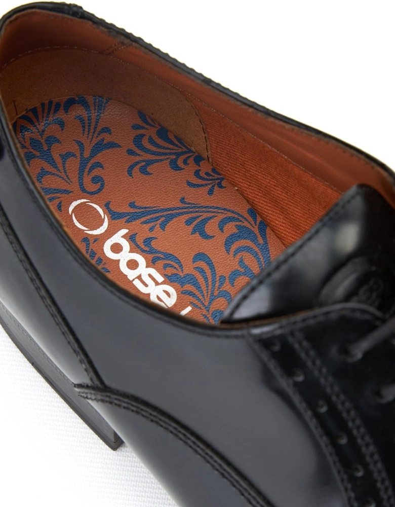 London Franklin Leather Men's Black Oxford Shoes