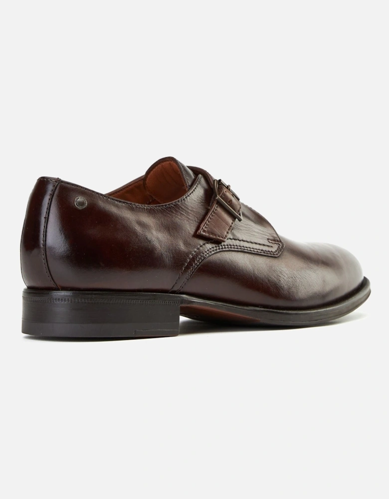 London Faraday Leather Men's Burnt Brown Shoes