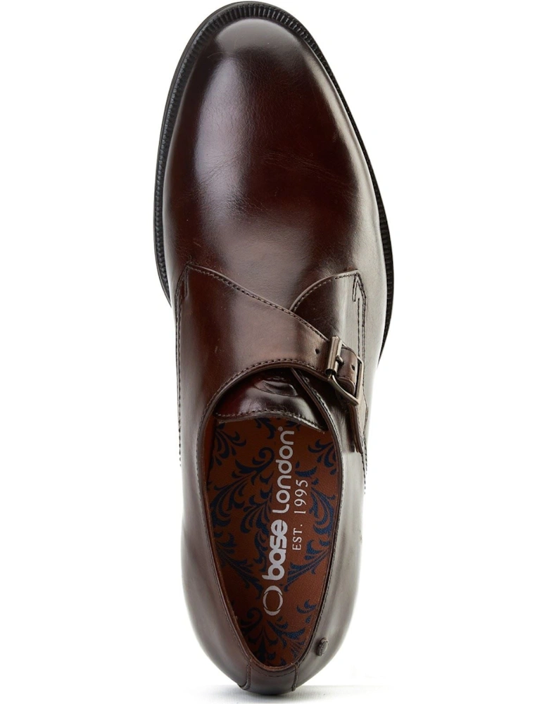 London Faraday Leather Men's Burnt Brown Shoes