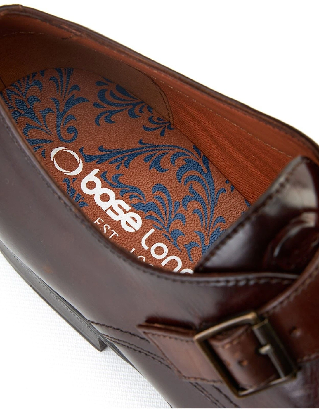 London Faraday Leather Men's Burnt Brown Shoes