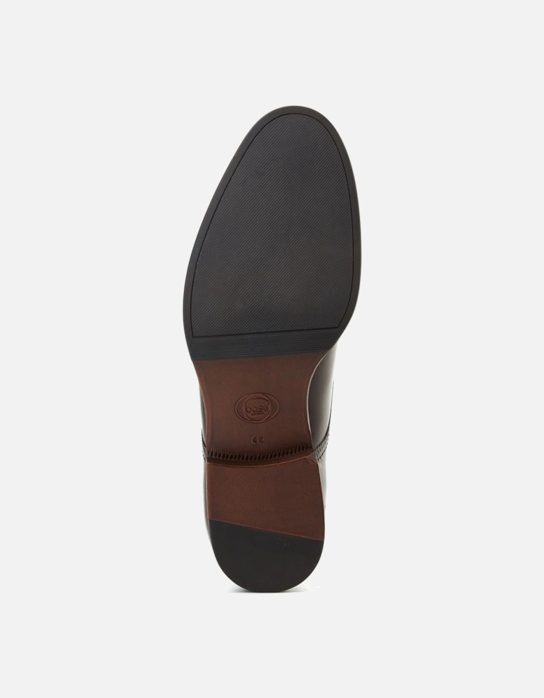 London Faraday Leather Men's Burnt Brown Shoes