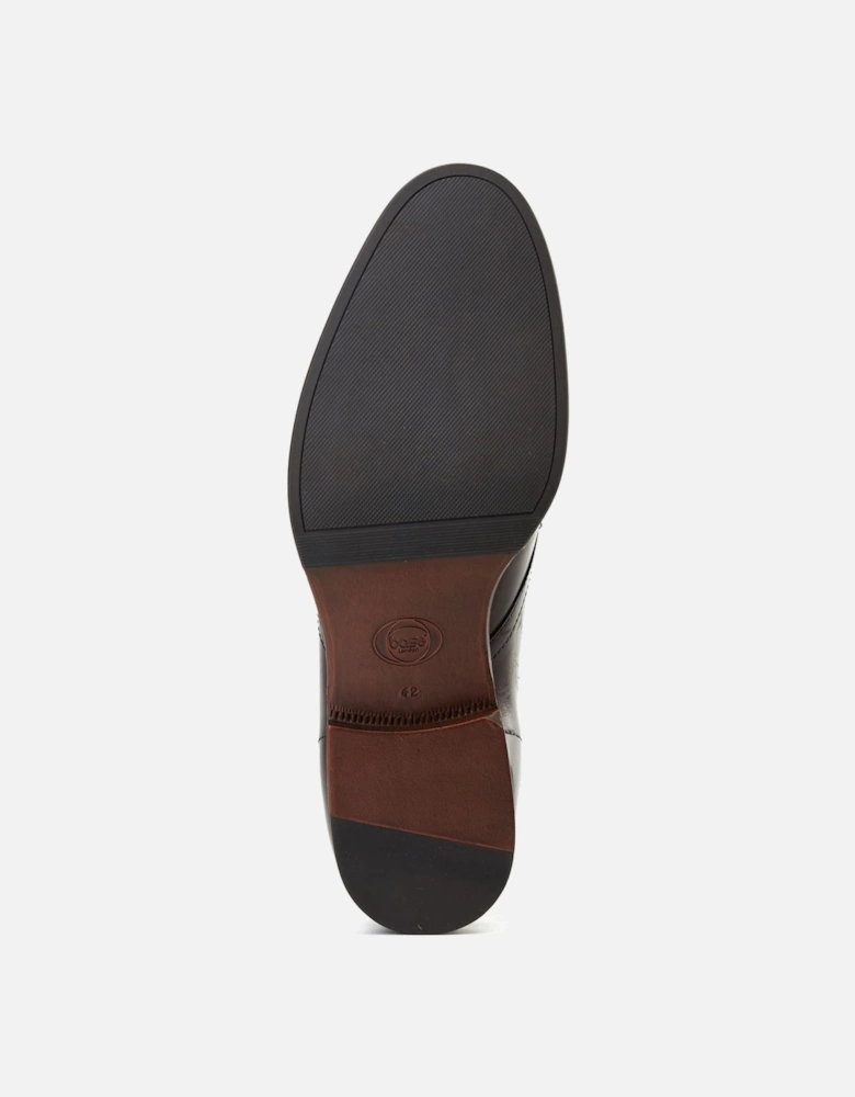 London Wallis Leather Men's Burnt Brown Ankle Boots