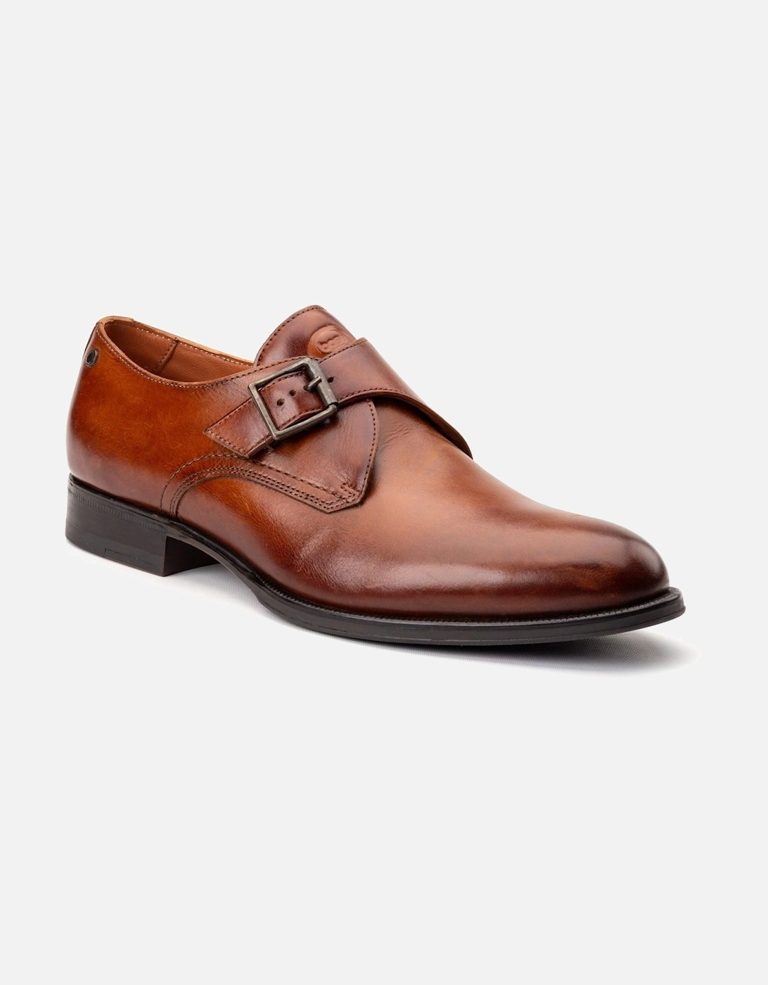 London Faraday Leather Men's Burnt Tan Shoes, 7 of 6