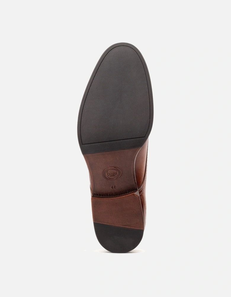 London Faraday Leather Men's Burnt Tan Shoes