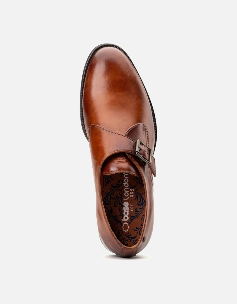 London Faraday Leather Men's Burnt Tan Shoes