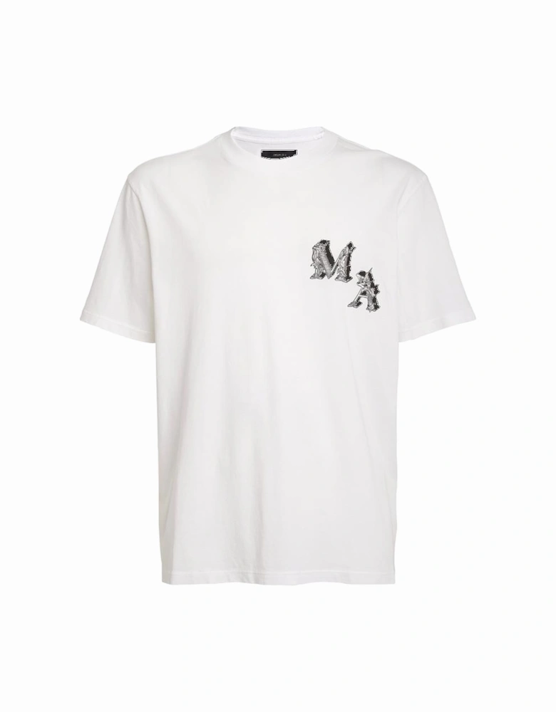 Angel Print T-Shirt in White