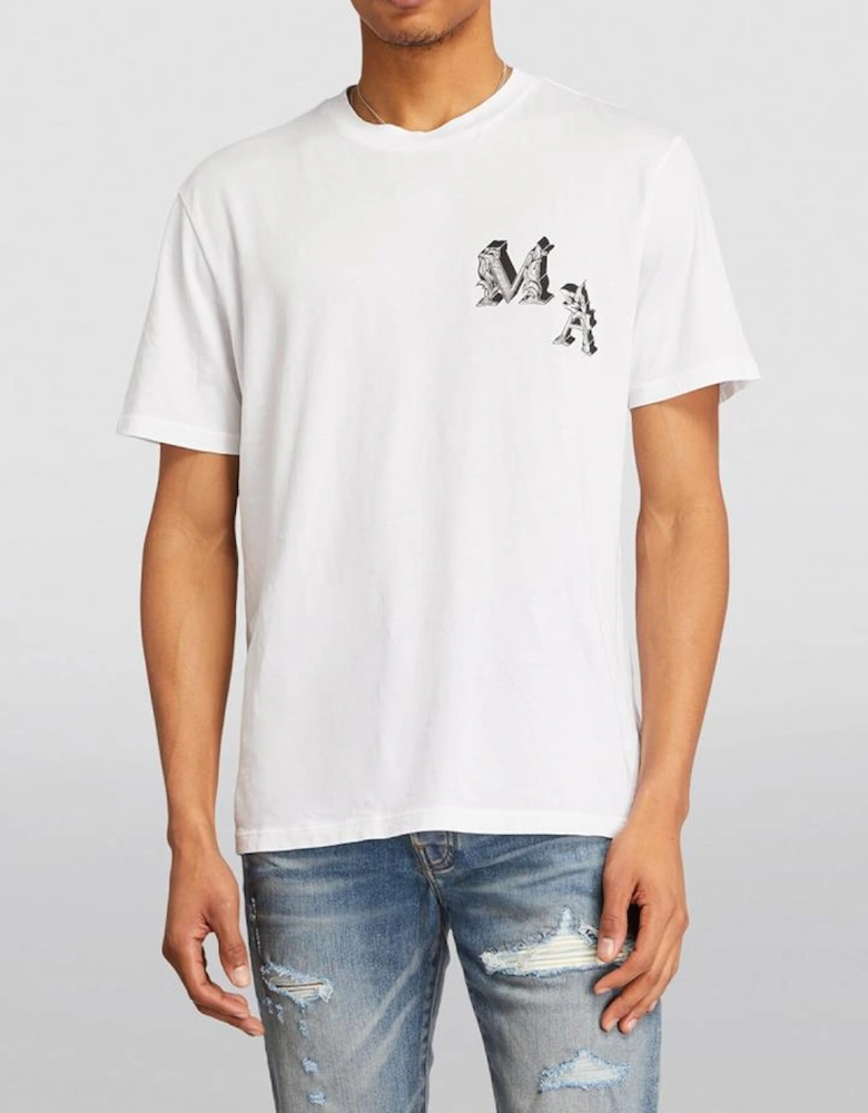 Angel Print T-Shirt in White