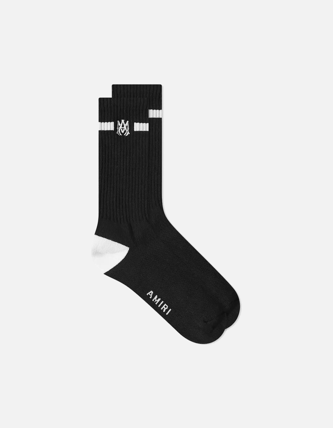 MA Embroidery Socks in Black, 3 of 2
