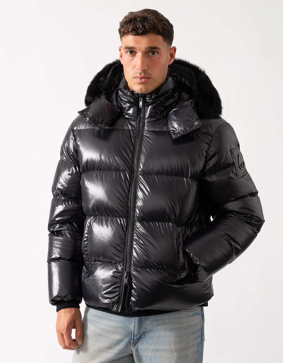 Kings Puffer Jacket Shearling - Black With Black Shearling 305, 2 of 1