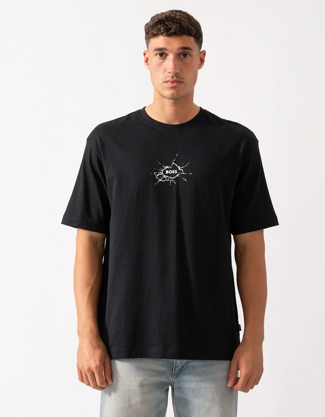 BOSS Orange Voyage Mens T-Shirt - Black 001, 2 of 1