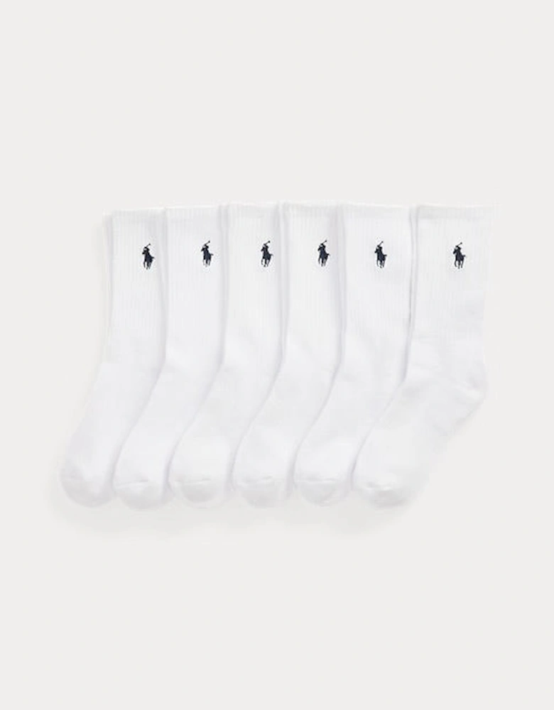 PACK OF 6 CREW SOCKS