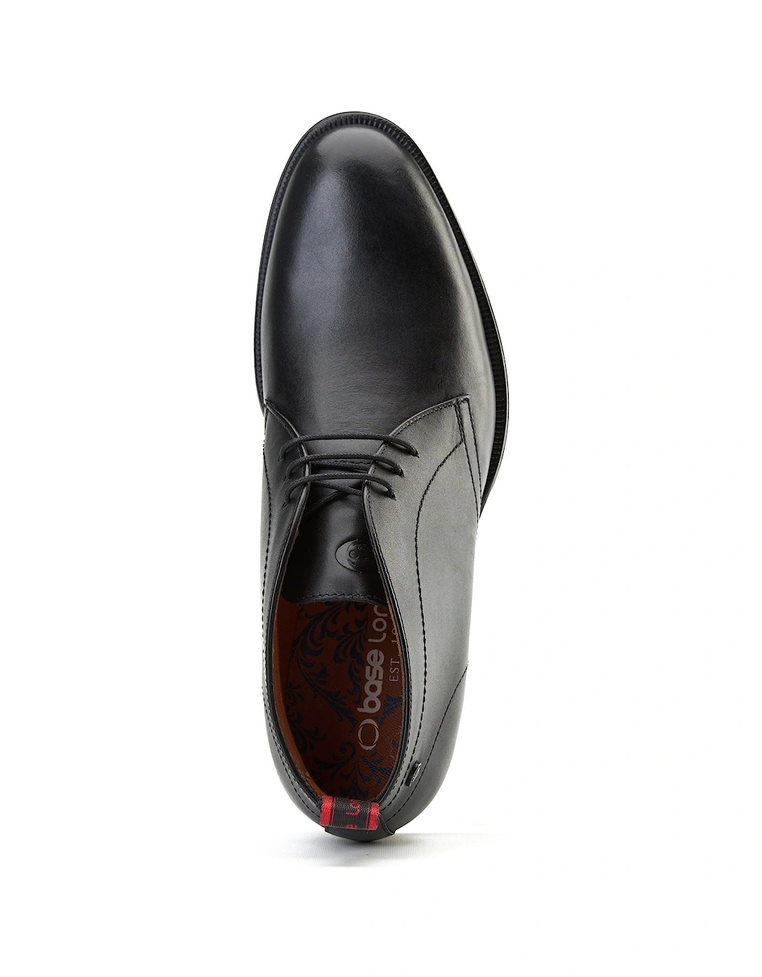 London Wallis Leather Men's Black Ankle Boots
