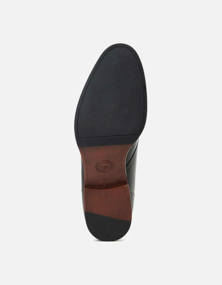 London Wallis Leather Men's Black Ankle Boots