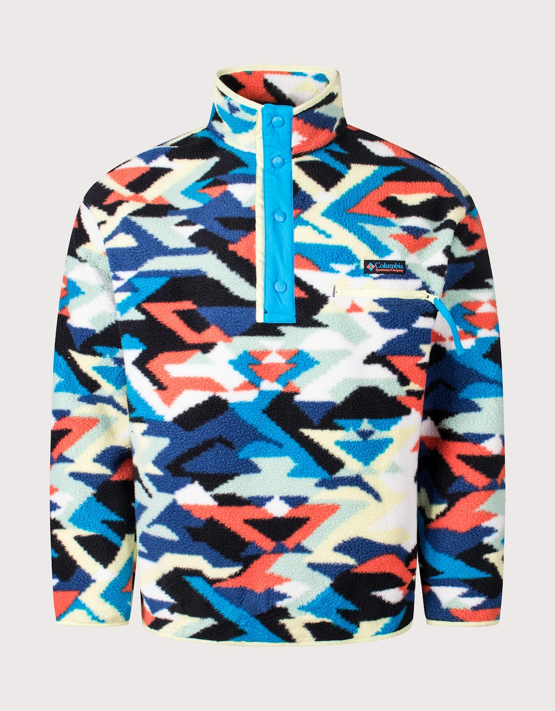 Helvetia II Printed Half Snap Fleece Sweatshirt, 4 of 3