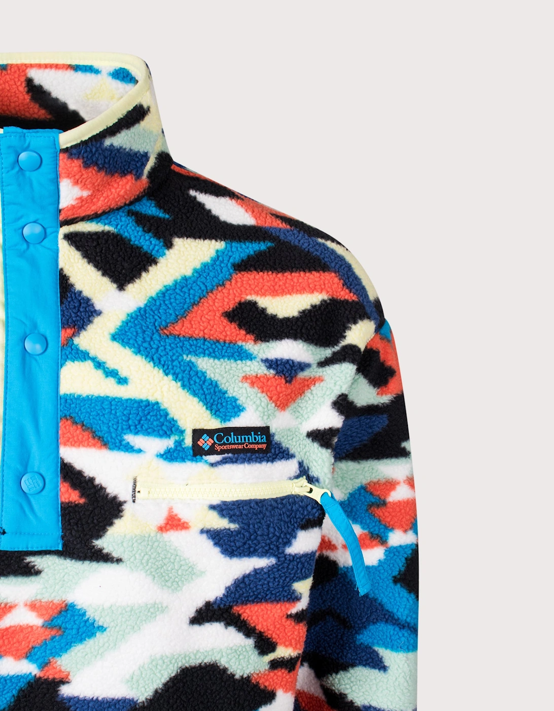 Helvetia II Printed Half Snap Fleece Sweatshirt