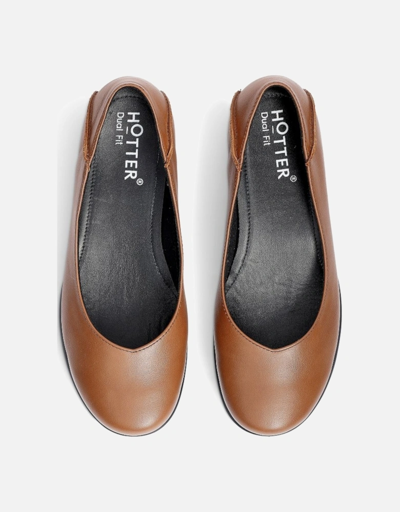 Birdie Womens Extra Wide Ballet Pumps