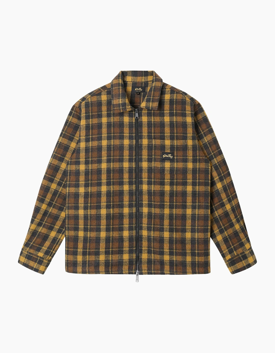 Stan Ray Zip Shirt - Acorn Plaid - Size: MEDIUM