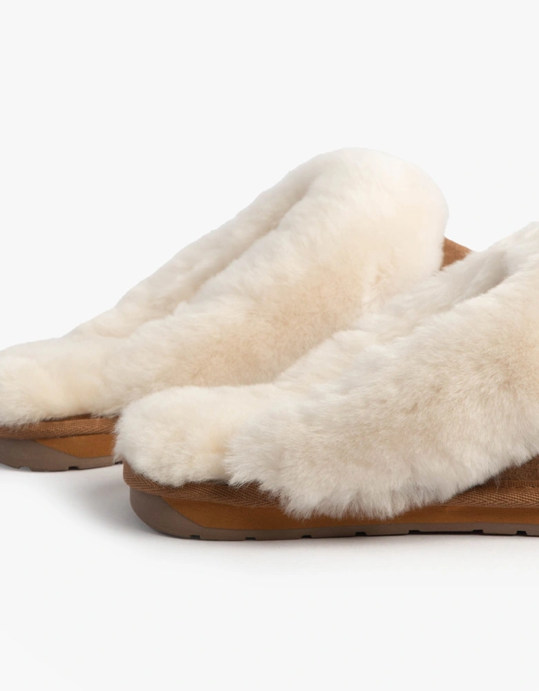 Australia JOLIE Womens Mule Sheepskin Slippers Chestnut