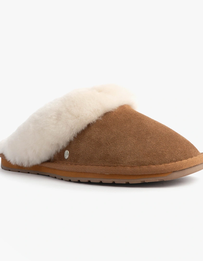 Australia JOLIE Womens Mule Sheepskin Slippers Chestnut