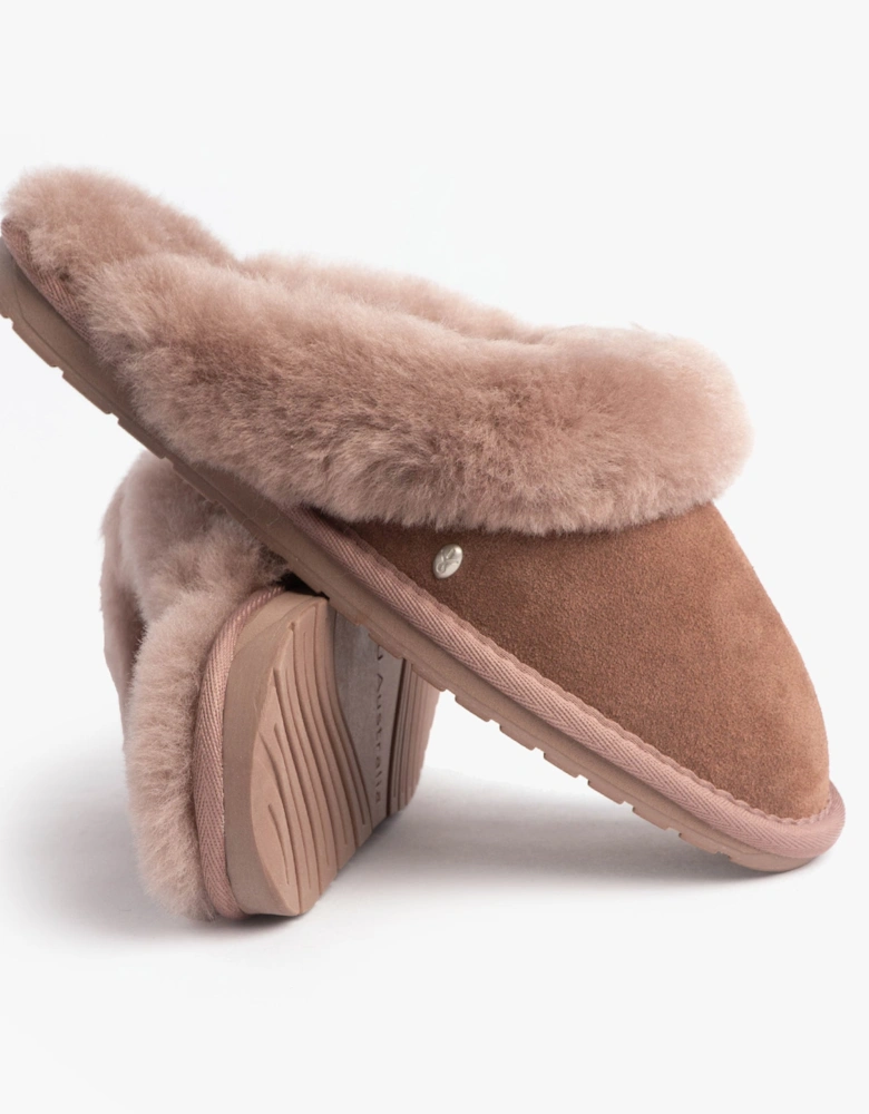 Australia JOLIE Womens Mule Sheepskin Slippers Mocha