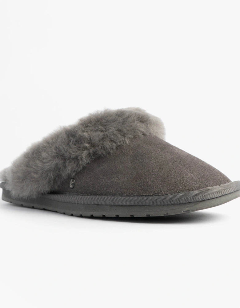 Australia JOLIE Womens Mule Sheepskin Slippers Charcoal