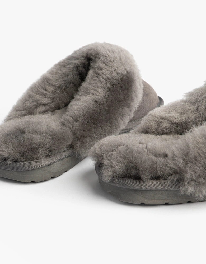 Australia JOLIE Womens Mule Sheepskin Slippers Charcoal