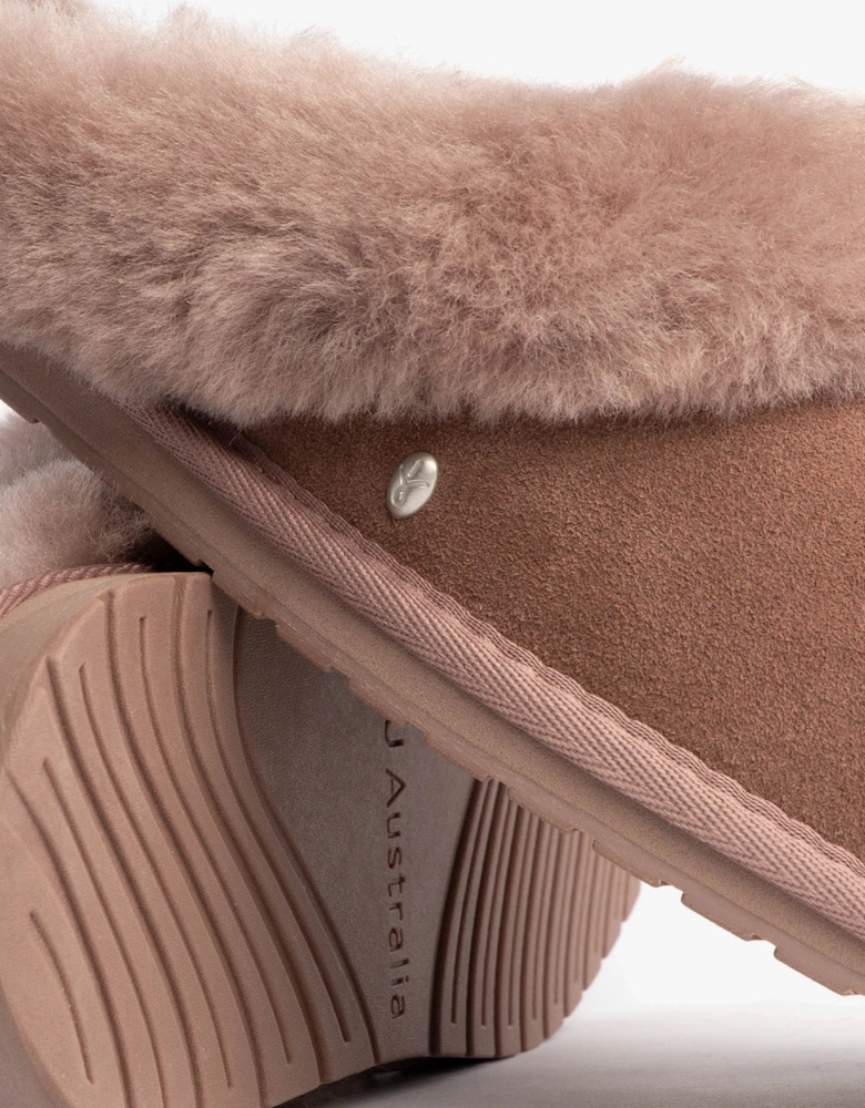 Australia JOLIE Womens Mule Sheepskin Slippers Mocha