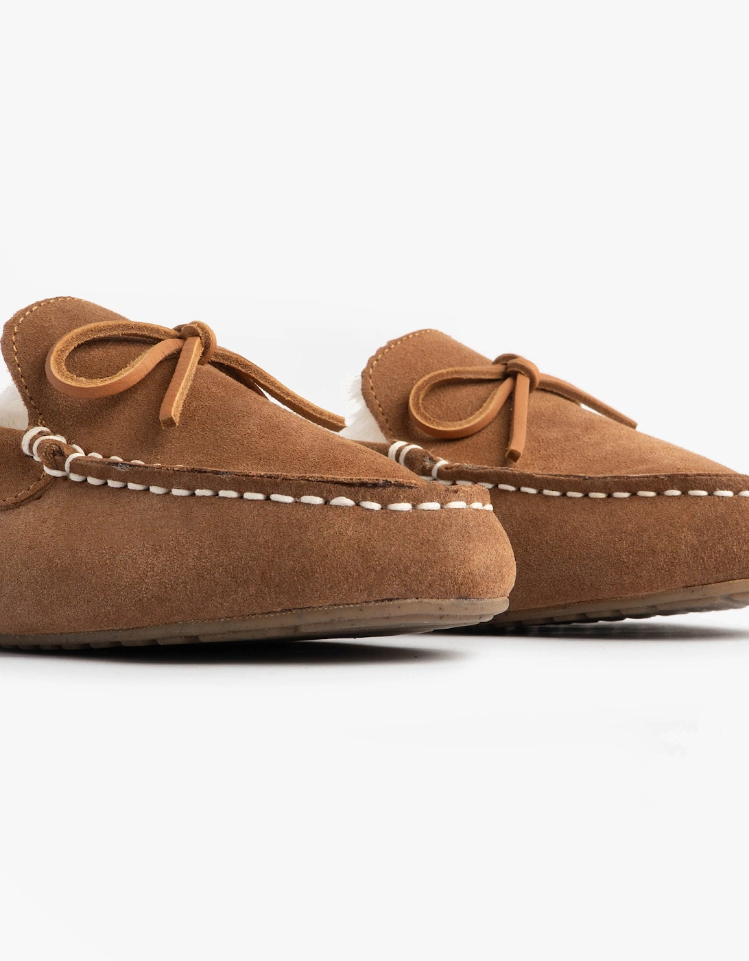 Australia SANDRINE Womens Moccasin Slippers Chestnut