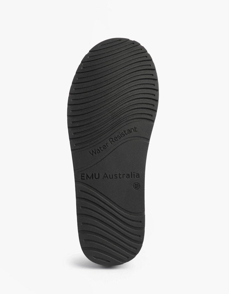 Australia STINGER MICRO FLATFORM Womens Sheepskin Boot Black