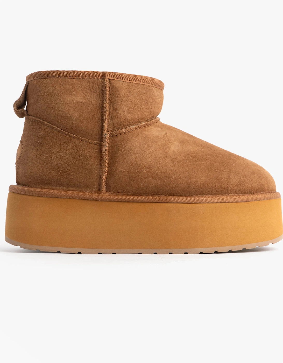 Australia STINGER MICRO FLATFORM Womens Sheepskin Boot Chestnut, 7 of 6