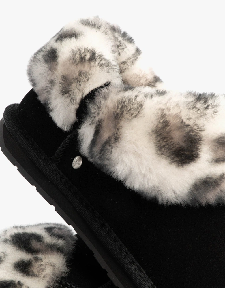 Australia BAIA BOW Womens Sheepskin Slipper Boots Black