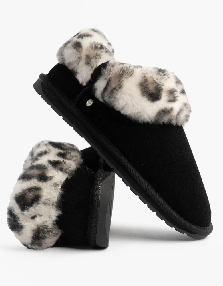 Australia BAIA BOW Womens Sheepskin Slipper Boots Black