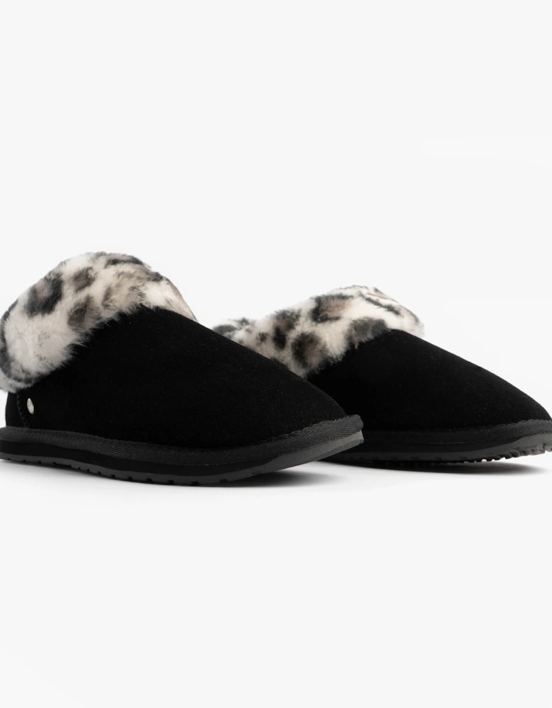 Australia BAIA BOW Womens Sheepskin Slipper Boots Black