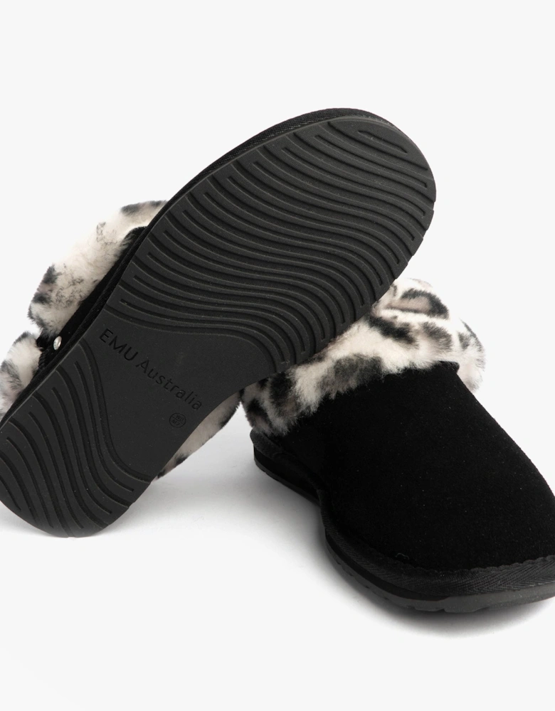 Australia BAIA BOW Womens Sheepskin Slipper Boots Black