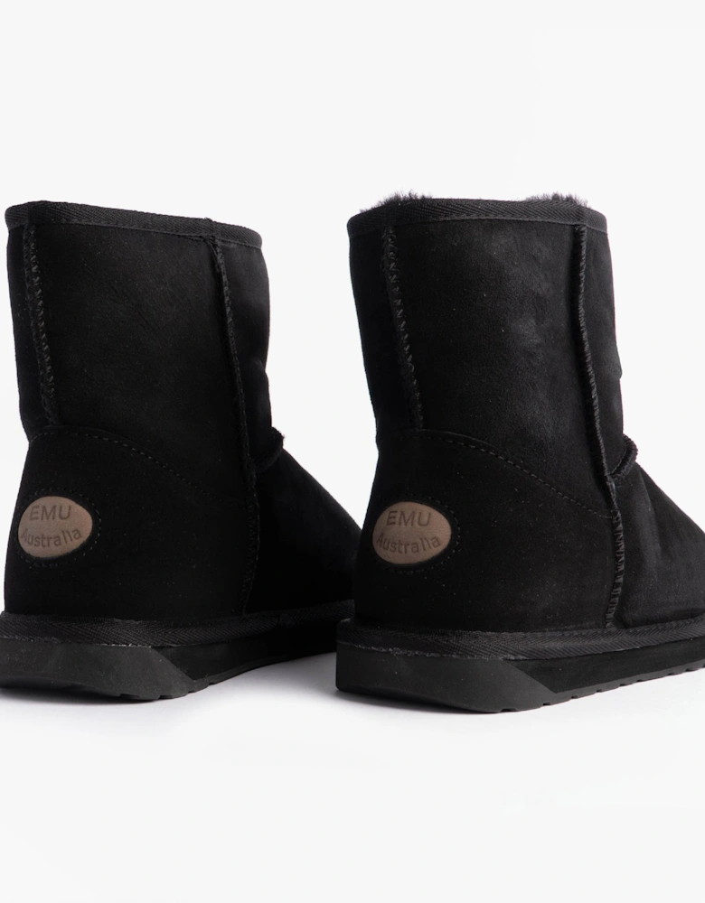 Australia STINGER MINI Womens Sheepskin Boot Black
