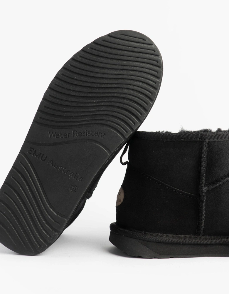 Australia STINGER MICRO Womens Sheepskin Boot Black