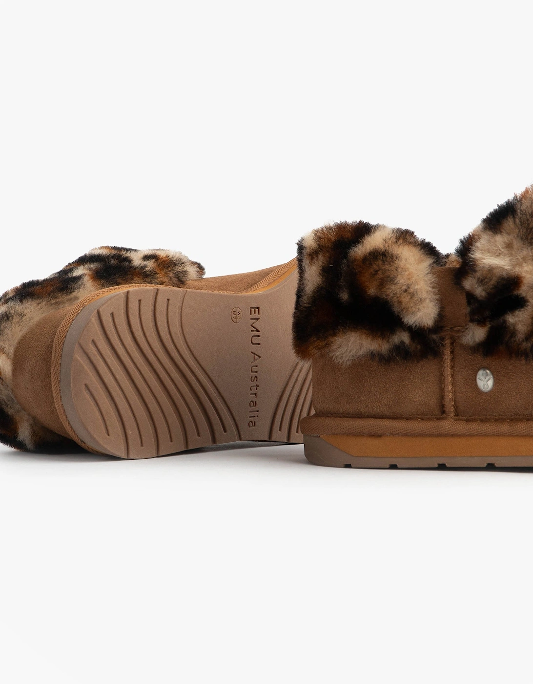 Australia BAIA BOW Womens Sheepskin Slipper Boots Chestnut