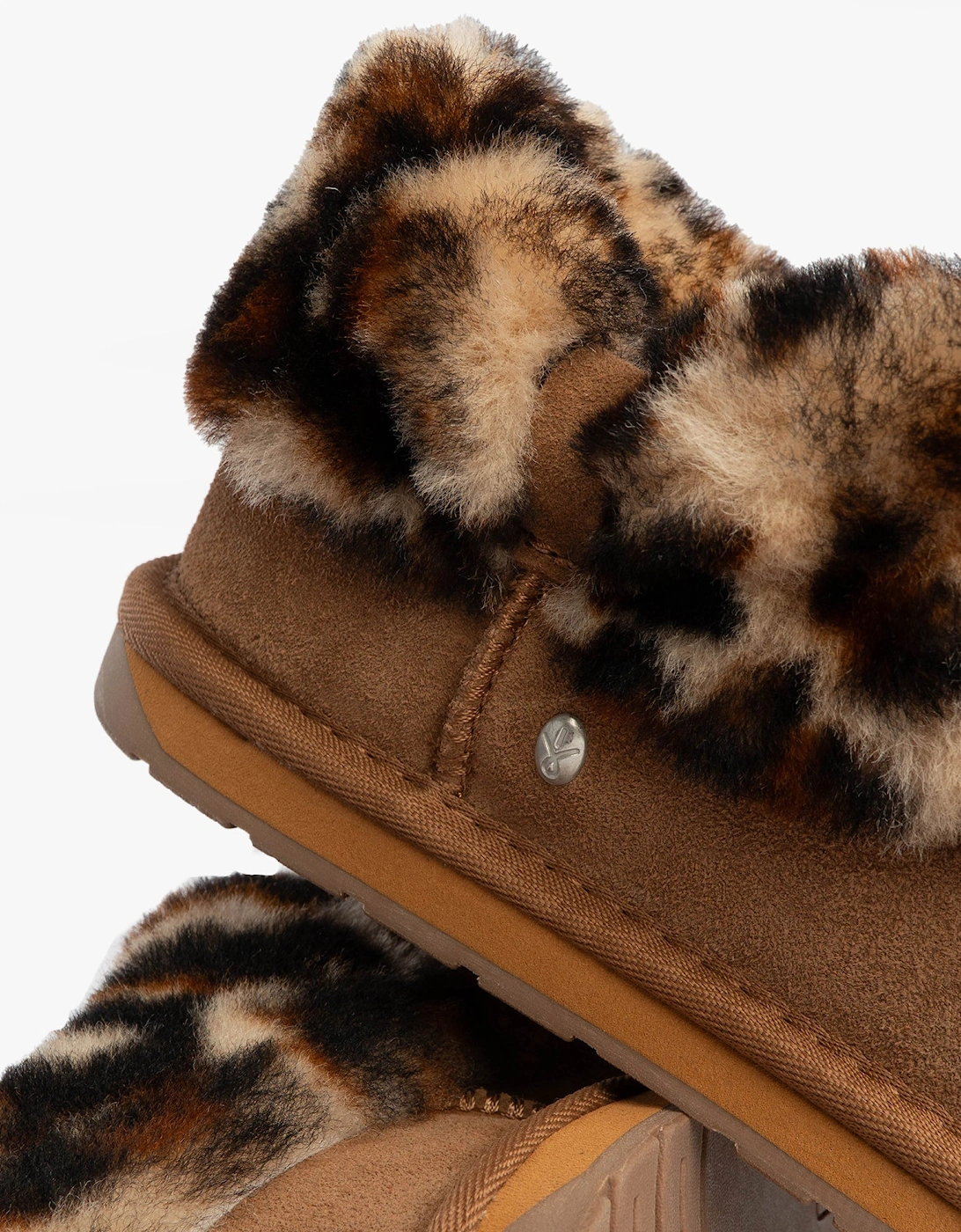 Australia BAIA BOW Womens Sheepskin Slipper Boots Chestnut