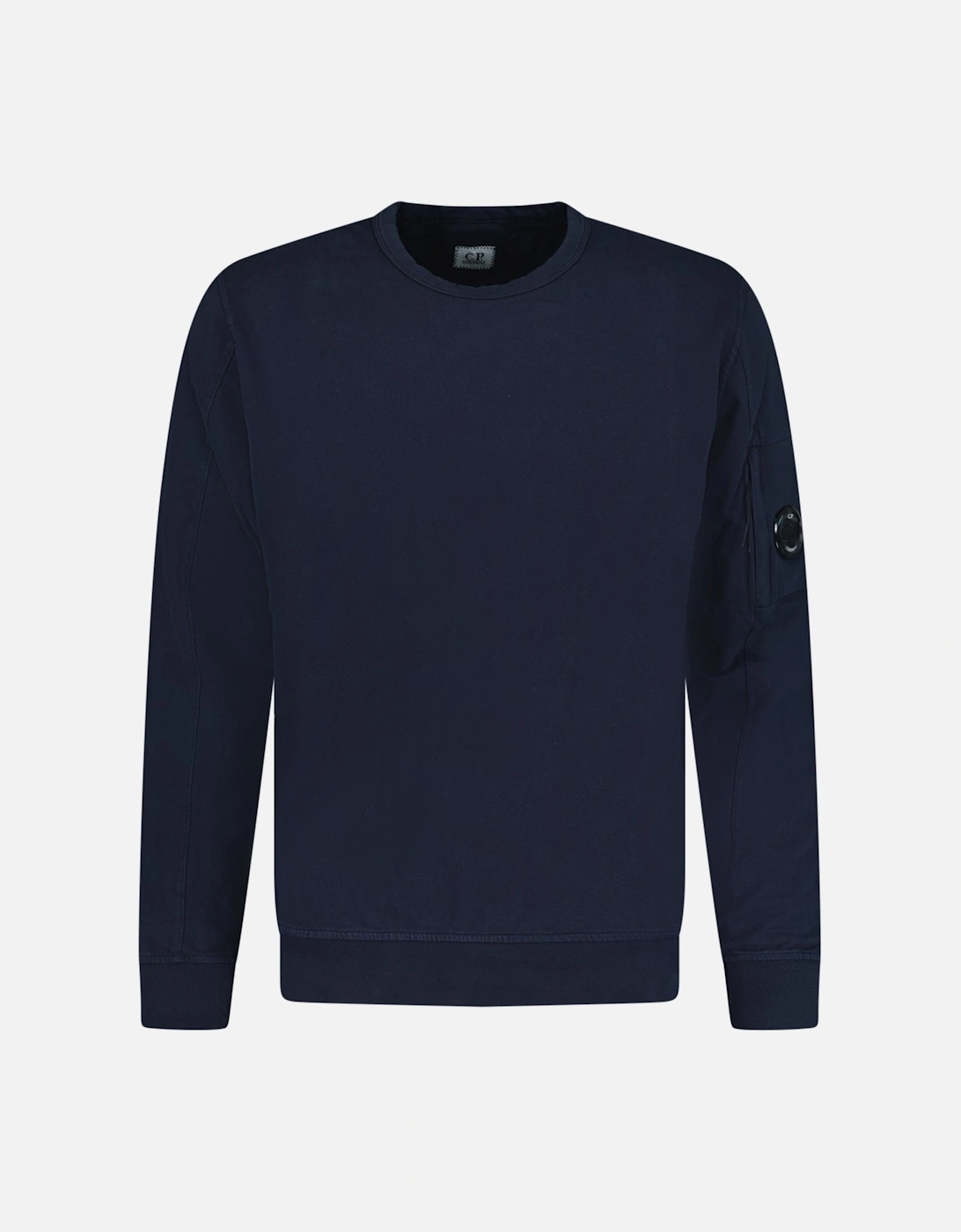 Lens Light Fleece Crewneck Sweatshirt Navy, 3 of 2