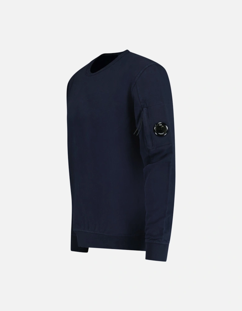 Lens Light Fleece Crewneck Sweatshirt Navy