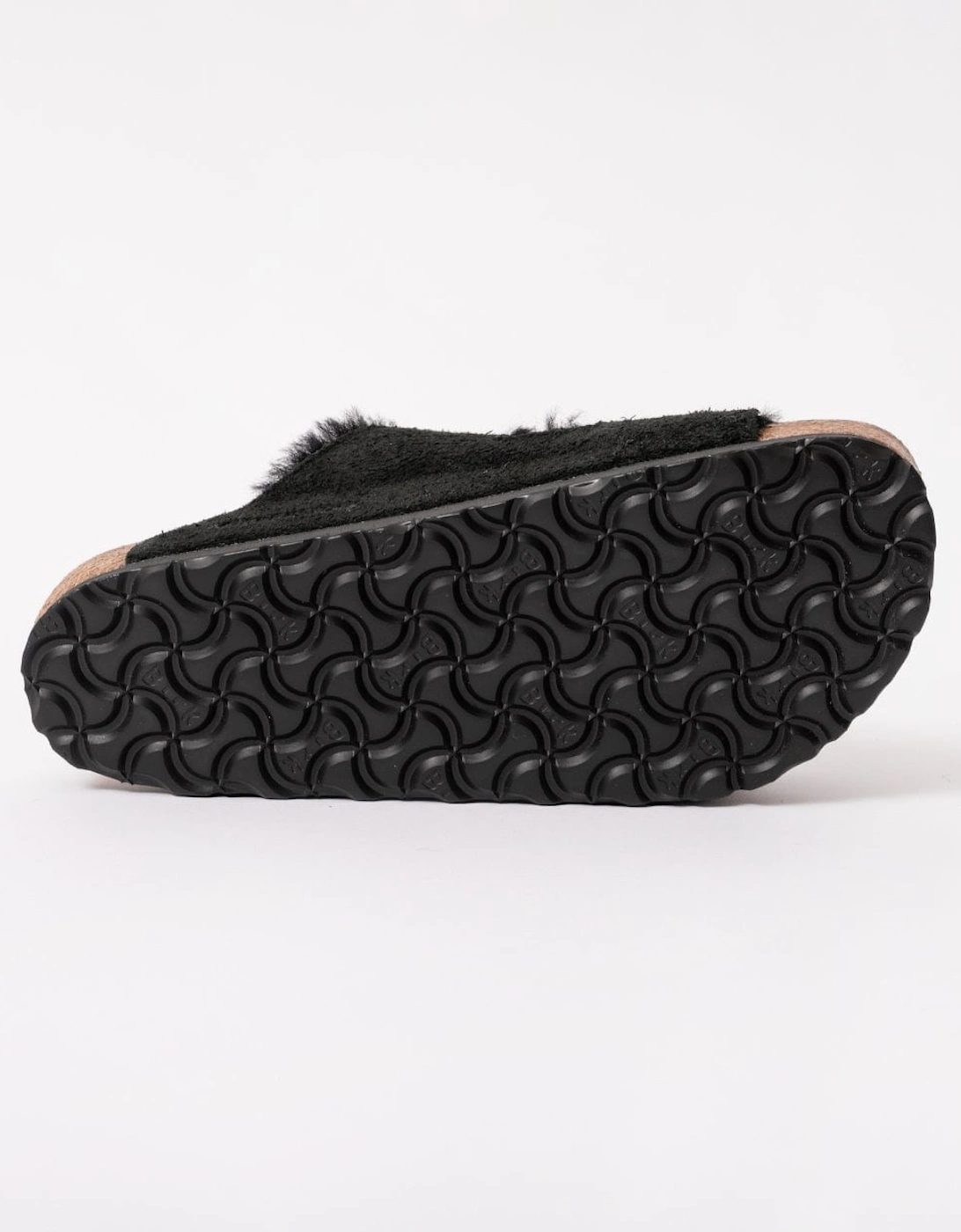 VL Shearling Womens Sandals - Black