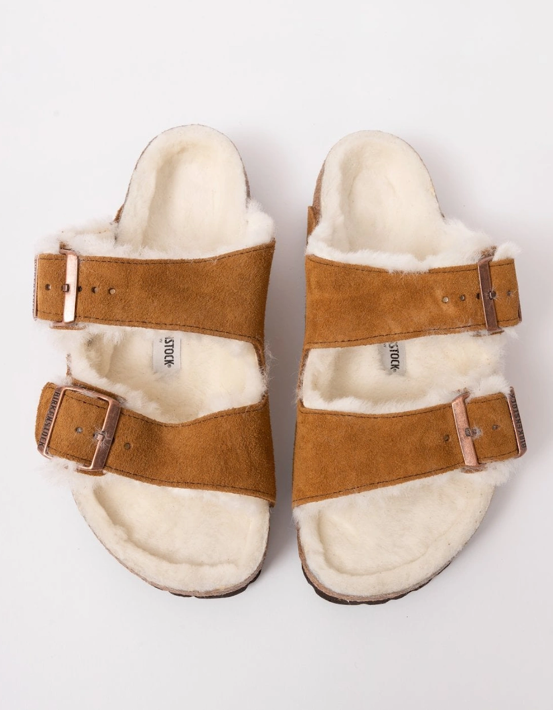 VL Shearling Womens Sandals - Mink