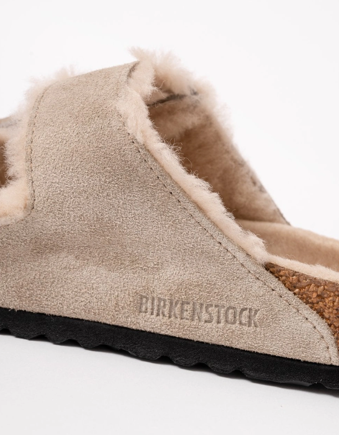 VL Shearling Womens Sandals - Taupe