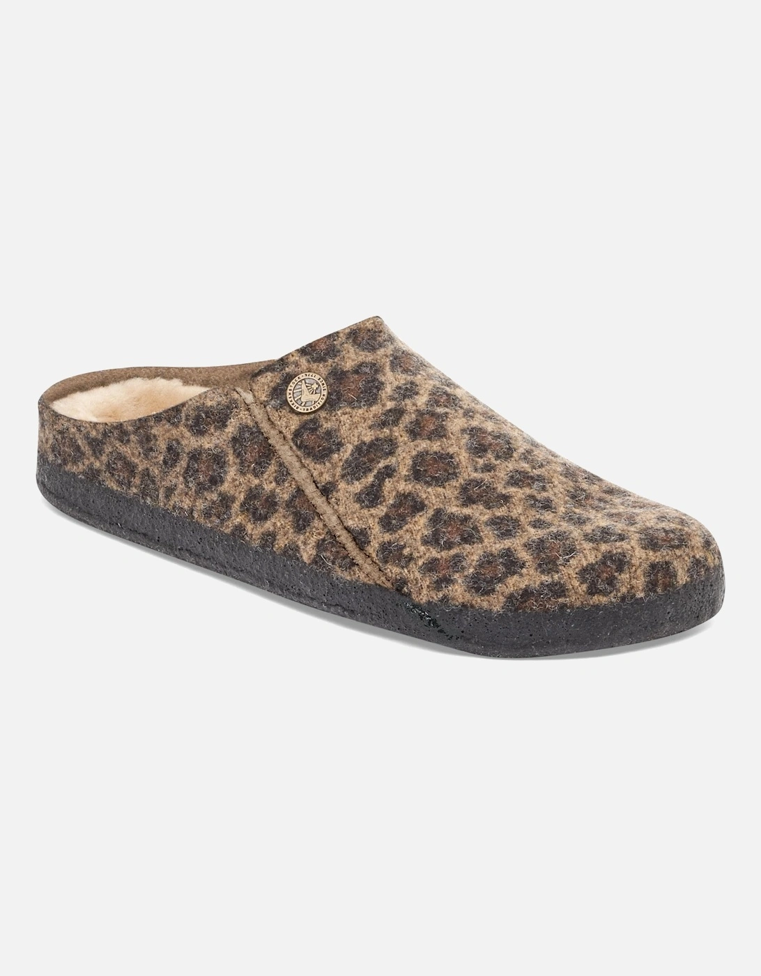 Birkenstock Zermatt Shearling FE Patterned Womens Clogs - Leo Toffee Melange, 2 of 1