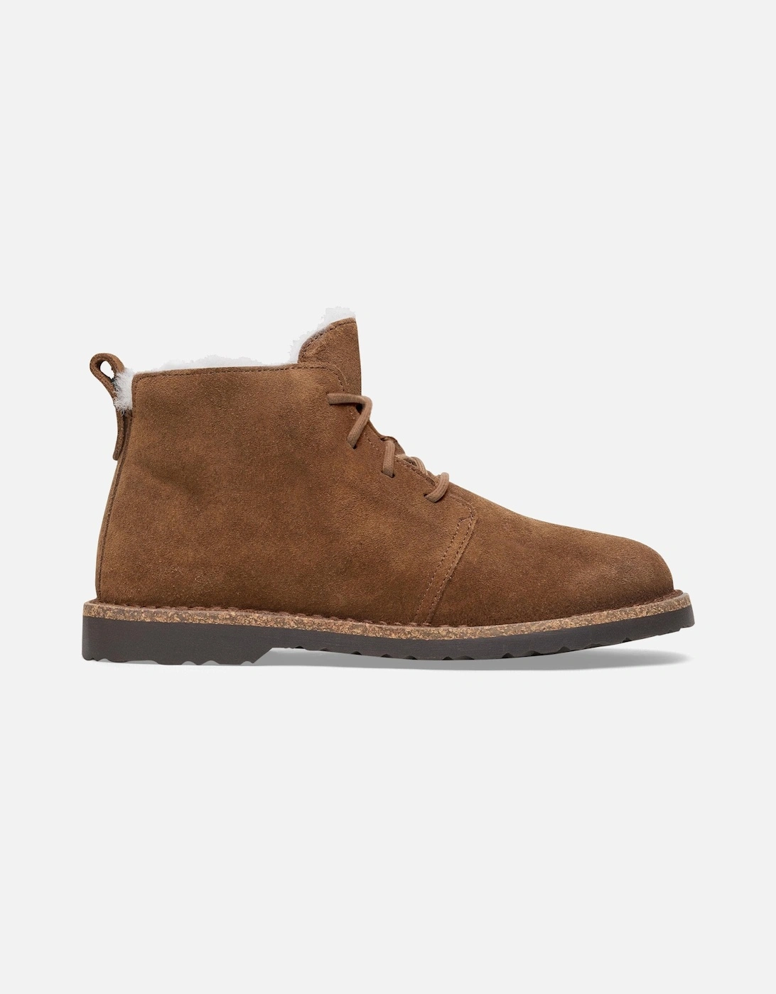Uppsala Mid Shearling Suede Womens Boots - Dark Tea, 3 of 2