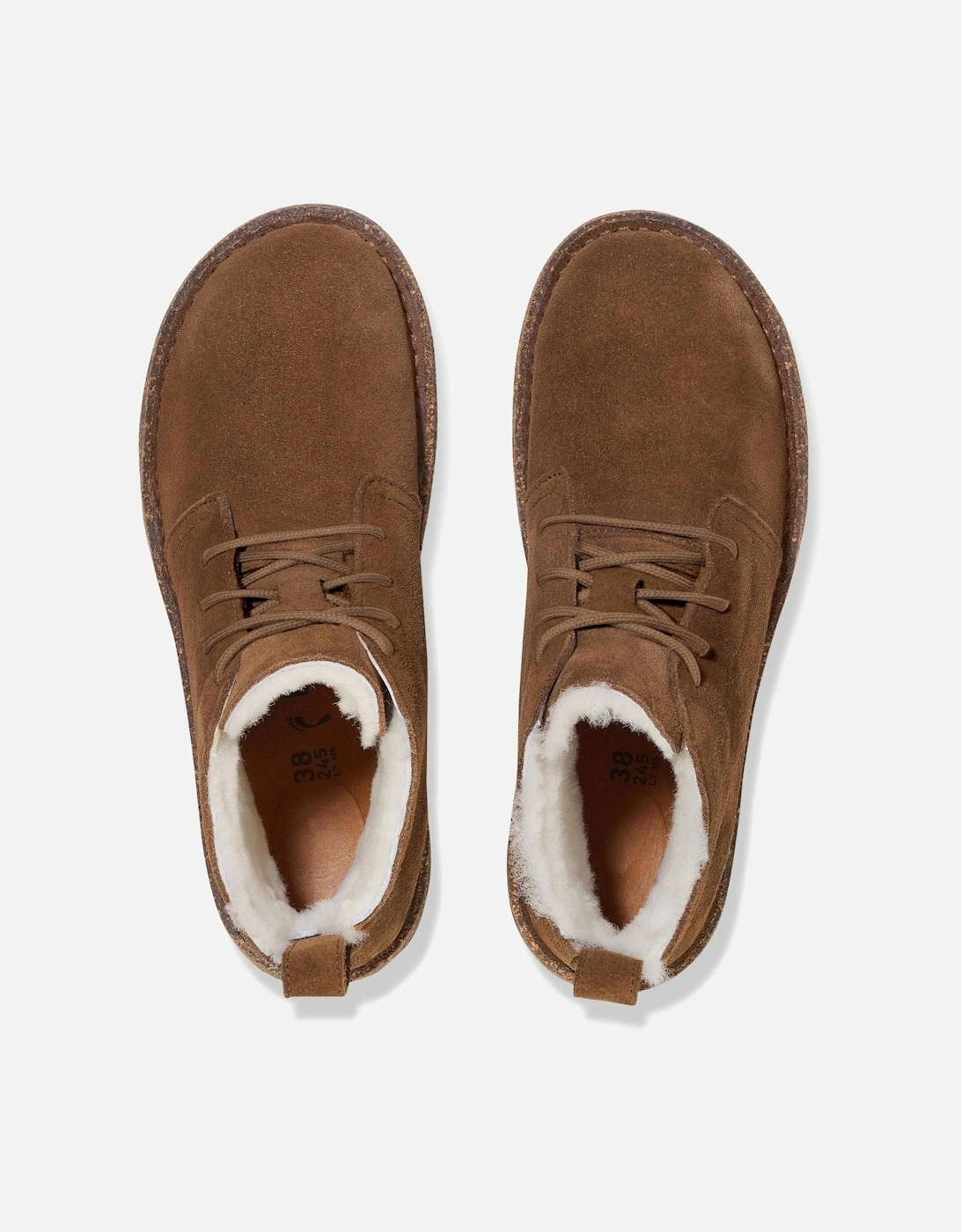 Uppsala Mid Shearling Suede Womens Boots - Dark Tea