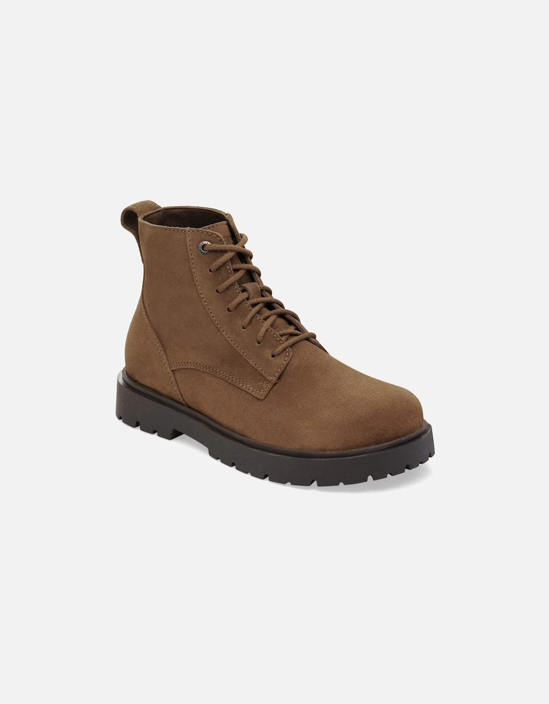 Highwood Lace Mid Womens Suede Boots - Dark Tea, 2 of 1