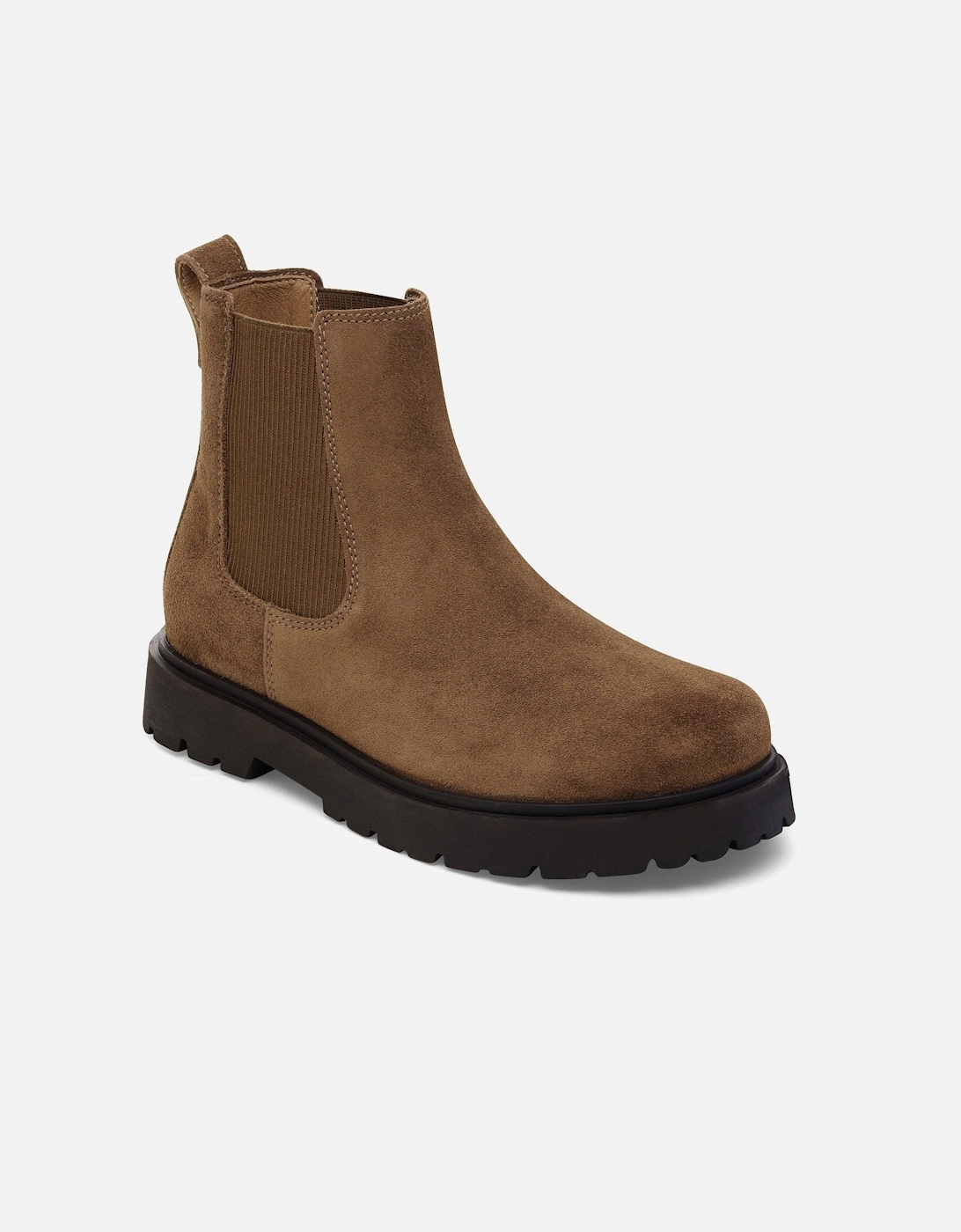 Highwood Slip On Mid Womens Suede Boots - Dark Tea, 2 of 1