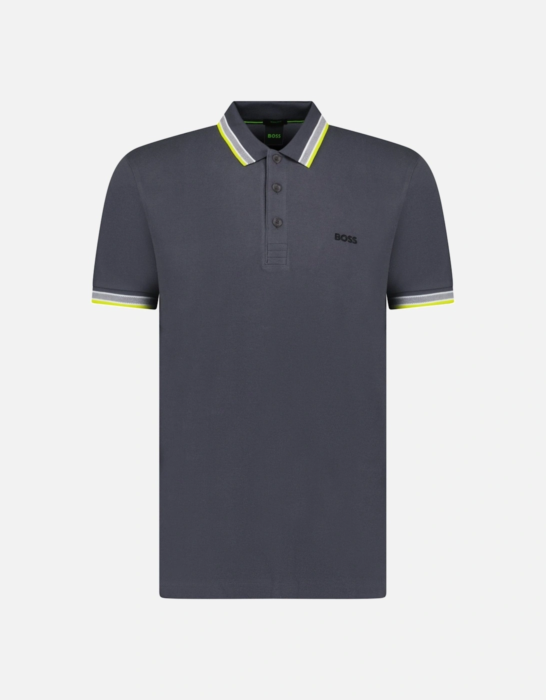 Hugo Boss Men's Grey Boss Paddy Polo Shirt Dark - Size: 38