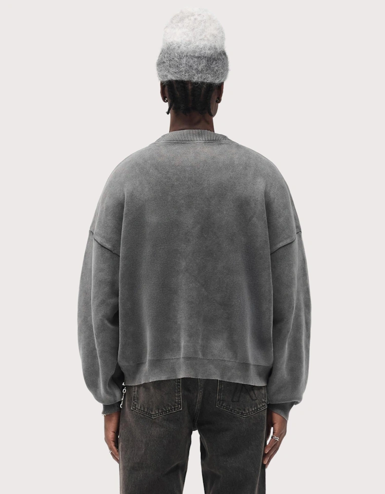 Oversized Fit Stamped Sweatshirt